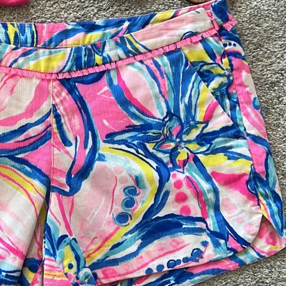 Lilly Pulitzer Adie Short Pink Sunset The Sunny Side - Picture 3 of 5